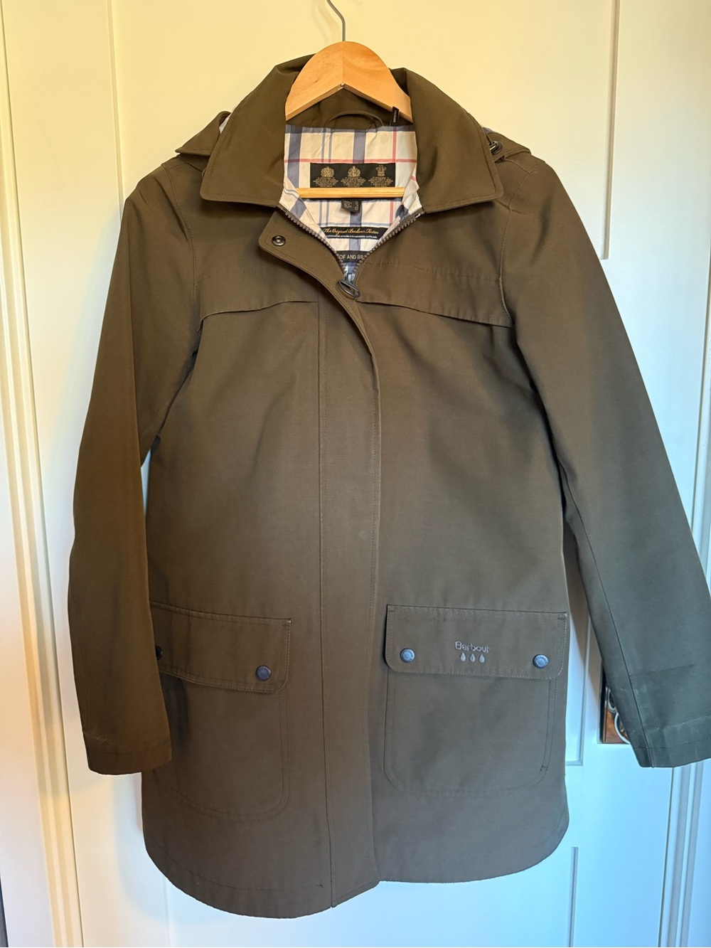 Barbour Olive Green Women’s Raincoat